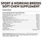 NaturVet Breed Specific Sport & Working Breed dog treats