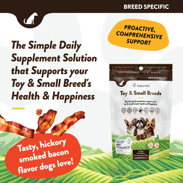 NaturVet Breed Specific Toy & Small Breed dog treats