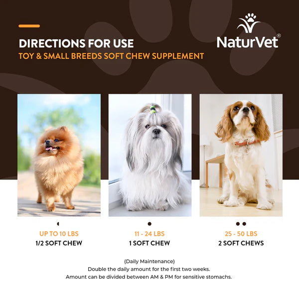 NaturVet Breed Specific Toy & Small Breed dog treats