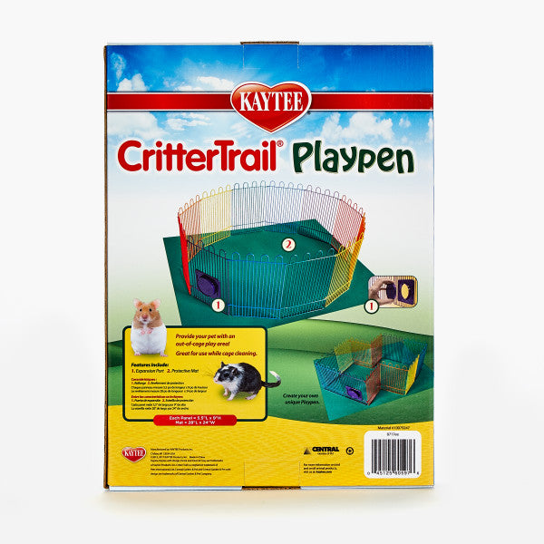 SUPER PET CRITTERTRAIL PLAYPEN WITH MAT