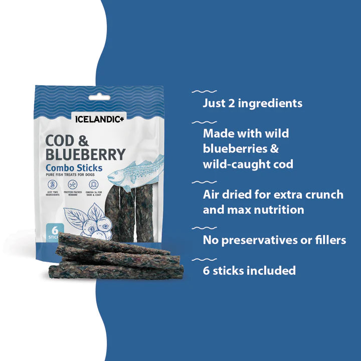 ICELANDIC COD & BLUEBERRY STICKS