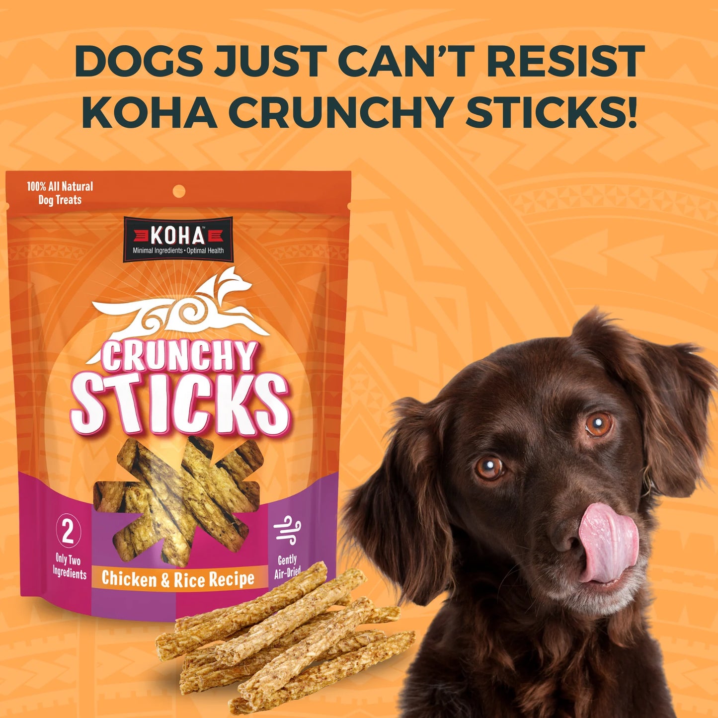 KOHA DOG CRUNHY CHICKEN STICKS 10.5oz