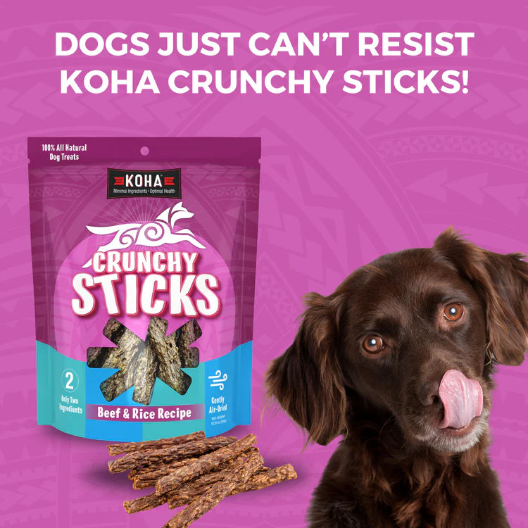 KOHA DOG CRUNCHY BEEF STICKS 10.5oz