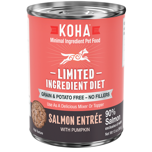 KOHA Grain & Potato Free Limited Ingredient Diet Salmon Entree with Pumpkin Canned Dog Food