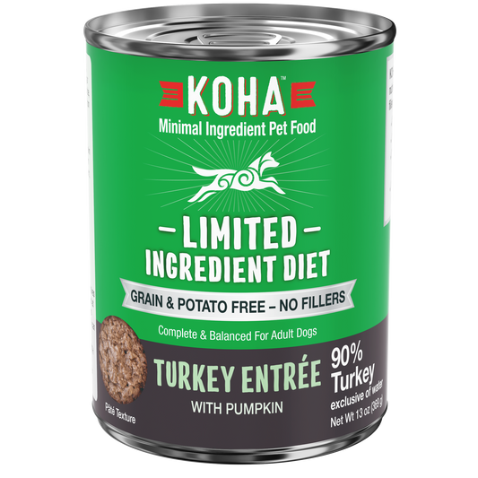 KOHA Grain & Potato Free Limited Ingredient Diet Turkey Entree with Pumpkin Canned Dog Food