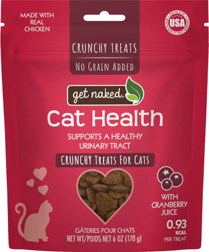 Get Naked Cat Health with Cranberry Juice Crunchy Treats