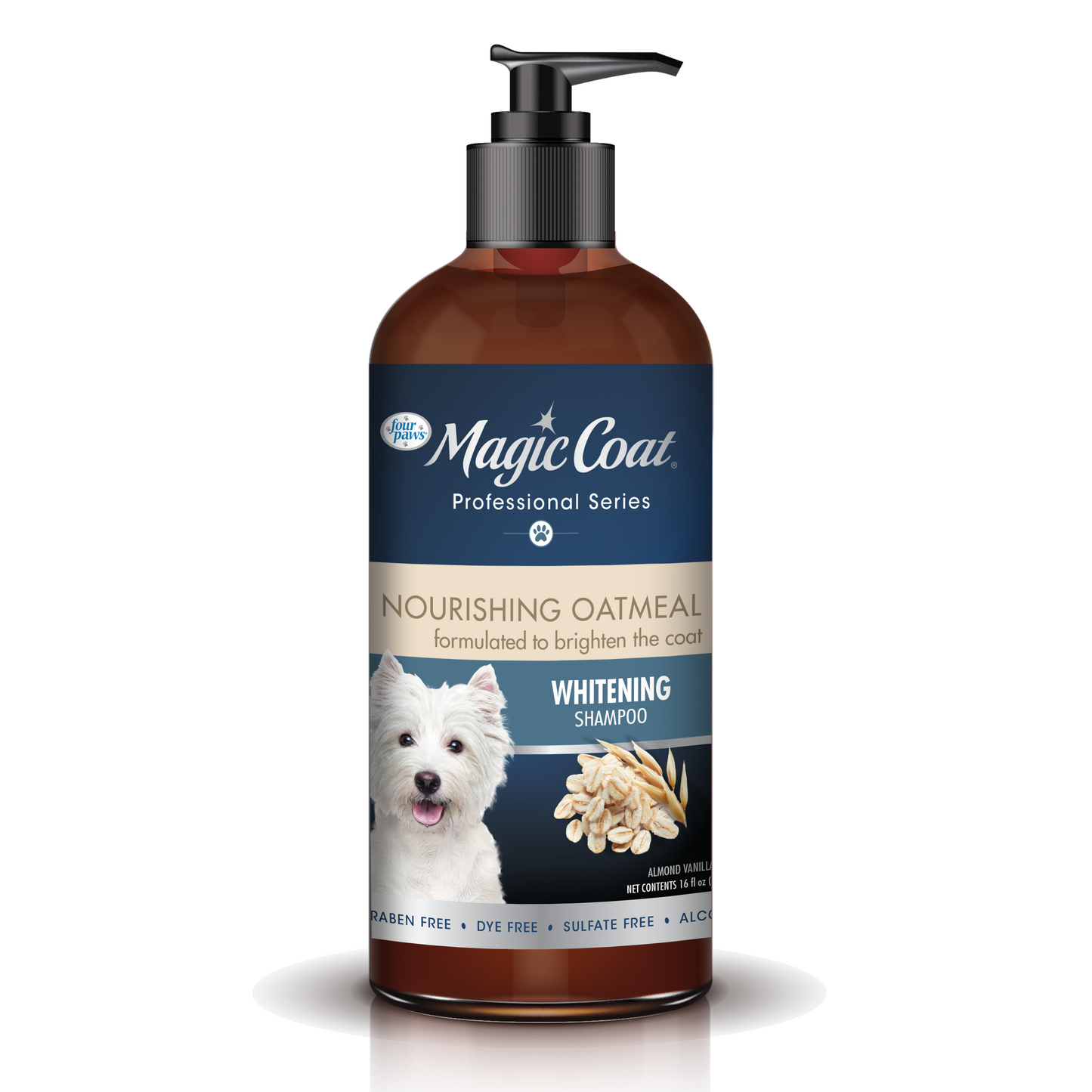 4 PAWS Magic Coat Professional Series Nourishing Oatmeal Dog Whitening shampoo