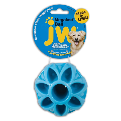 JW Pet Megalast Ball Dog Toy, Color Varies