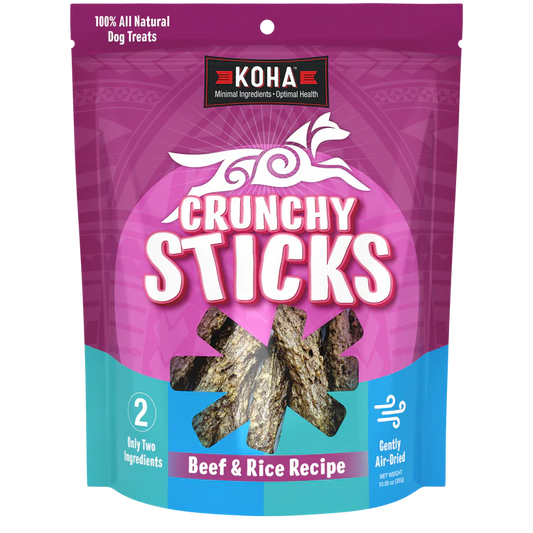 KOHA DOG CRUNCHY BEEF STICKS 10.5oz