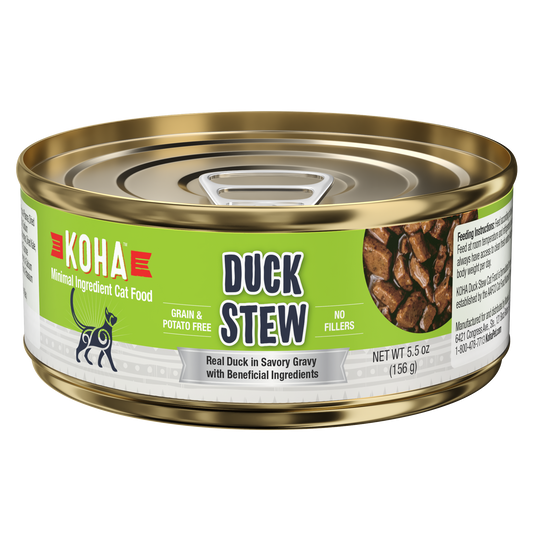 Koha Minimal Ingredient Duck Stew for Cats 5oz