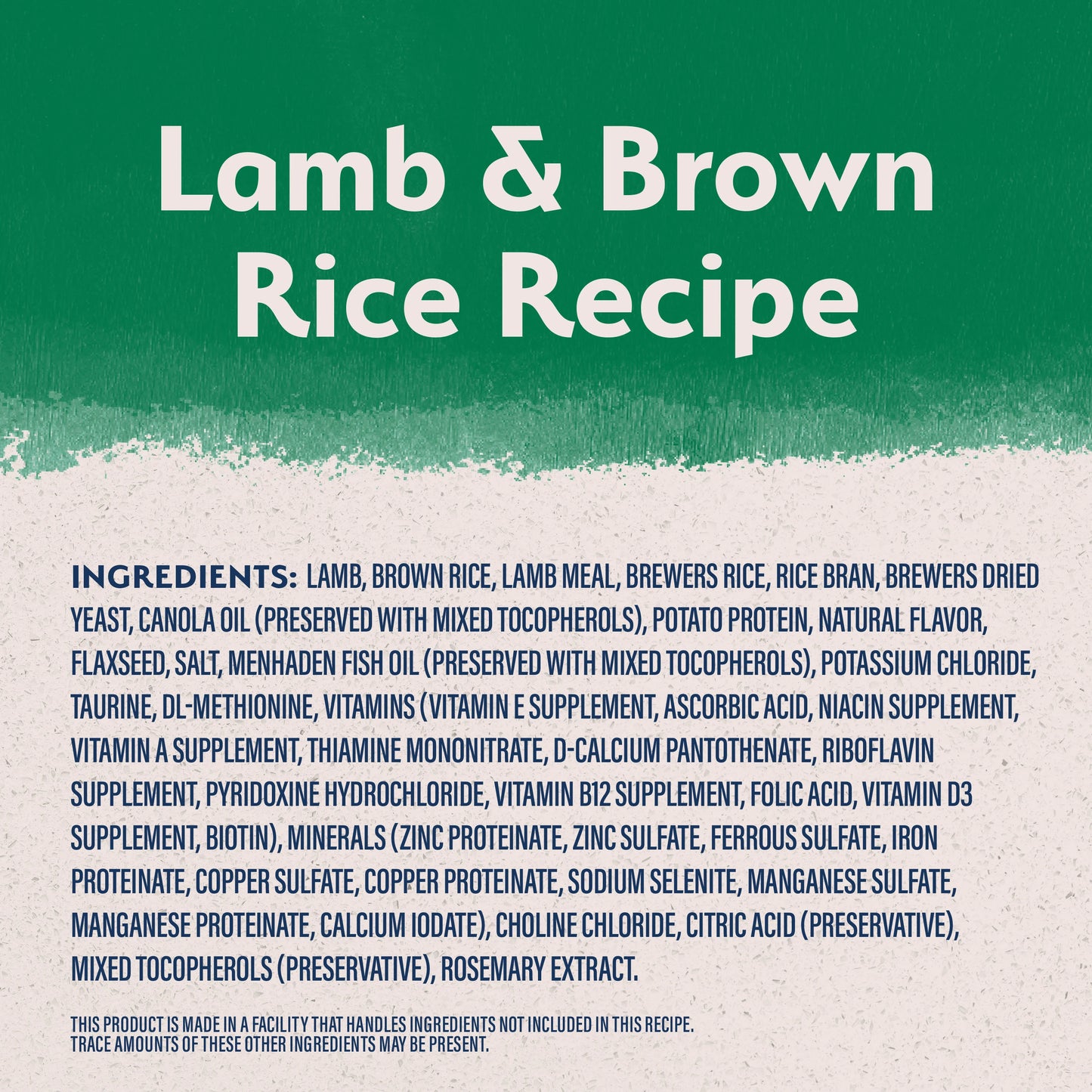 NATURAL BALANCE L.I.D. PUPPY LAMB & RICE