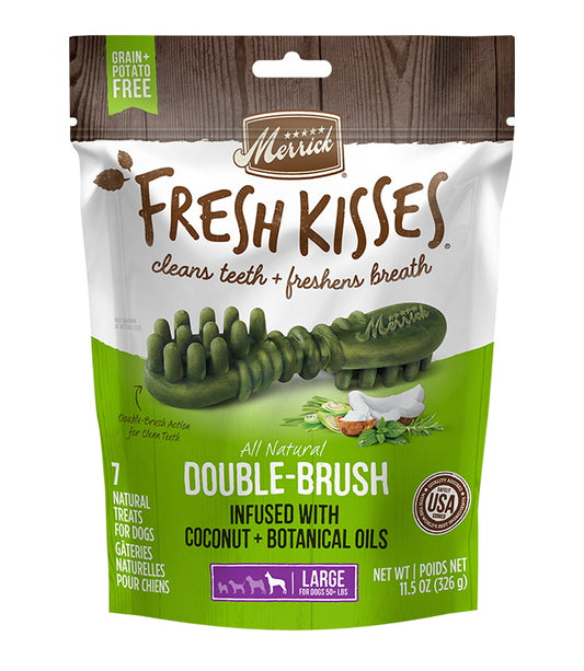 Fresh Kisses Infused With Coconut Oil + Botanical Oils - For Large Dogs