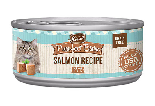 Merrick Cat Purrfect Bistro Grain Free Salmon Pate' 5.5oz