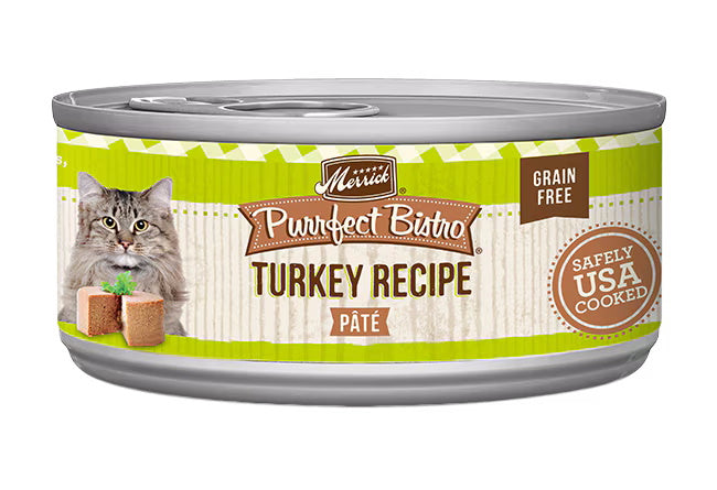 Merrick Purrfect Bistro Turkey Pate Grain Free Canned Cat Food