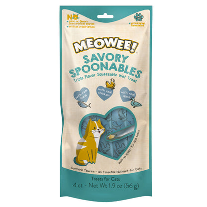 Meowee Savory Spoonables Tuna, Chicken & Duck