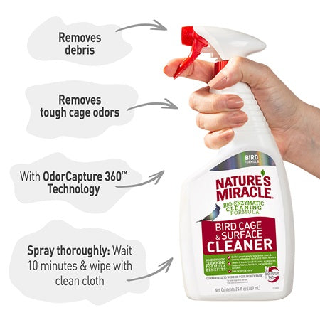 Nature's Miracle Bird Cage & Surface cleaner 24oz.