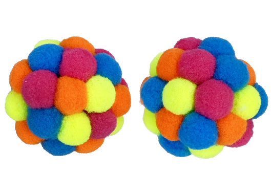 MULTIPET CAT POM POM BALL 2pk