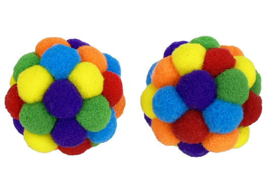 MULTIPET CAT POM POM BALL 2pk