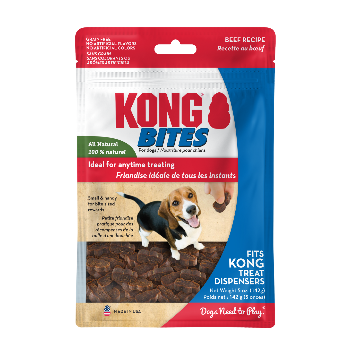 KONG BEEF BITES DOG TREAT 5oz