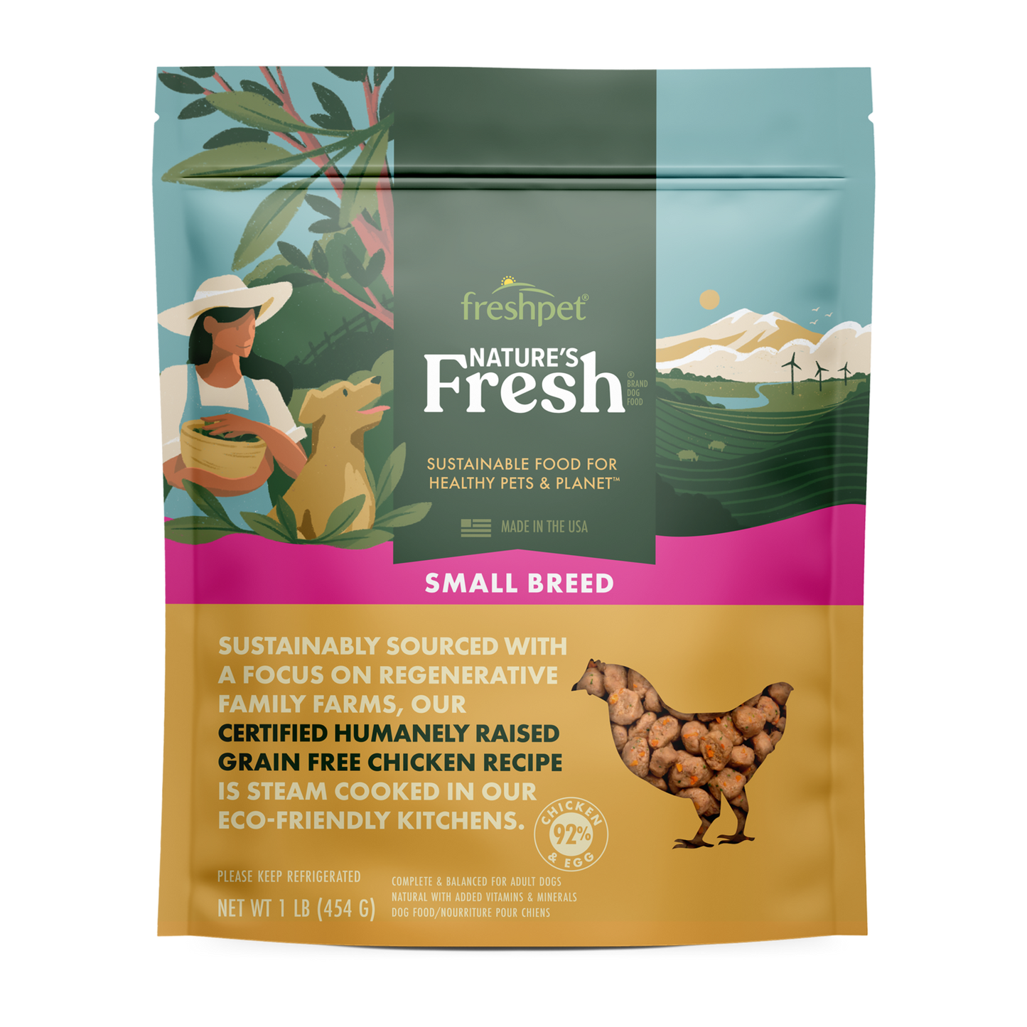 FRESHPET NATURE'S FRESH SMALL BREED CHICKEN RECIPE 1LB