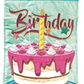 FLAG HAPPY BIRTHDAY CAKE 13X18