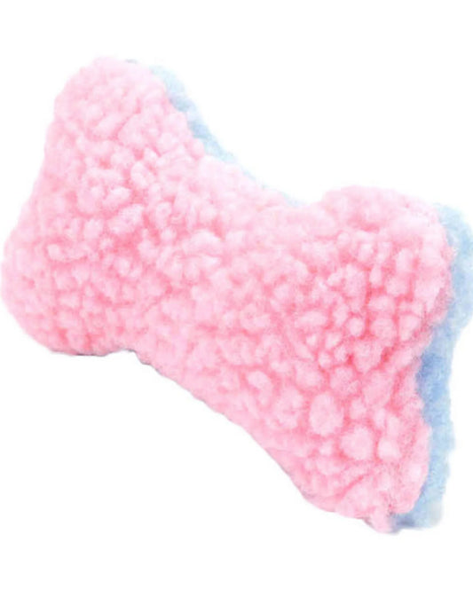 COASTAL Li'l Pals Fleece Pink/Blue Bone Small Dog Toy