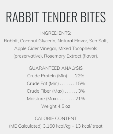 Hare of the Dog 100% Rabbit Treats