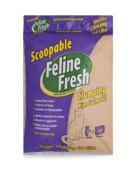 Feline Fresh Instant Odor Control Natural Pine Cat Litter - Clumping