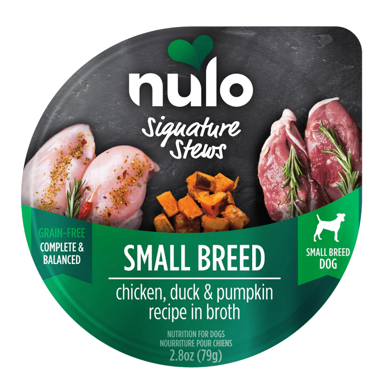 Nulo Chicken, Duck & Pumpkin recipe in broth Signature Stews for small breeds 2.8oz