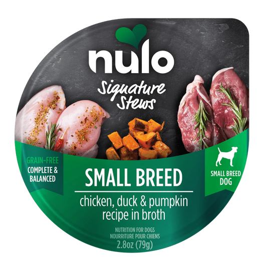 Nulo Chicken, Duck & Pumpkin recipe in broth Signature Stews for small breeds 2.8oz