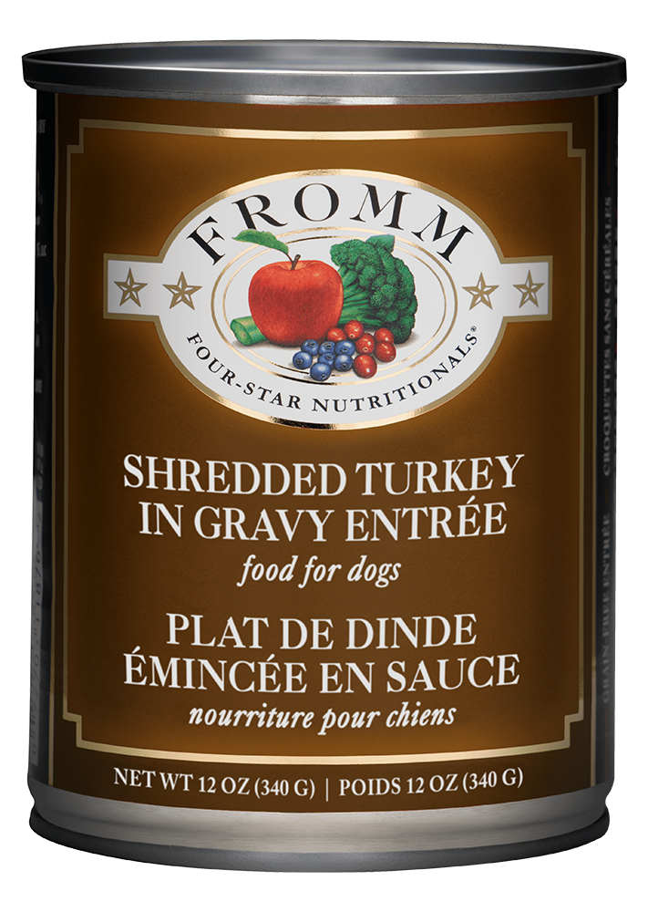 Fromm Shredded Turkey in Gravy Entree Canned dog food 12oz