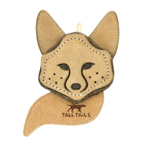 TALL TAILS NATURAL LEATHER FOX 4in