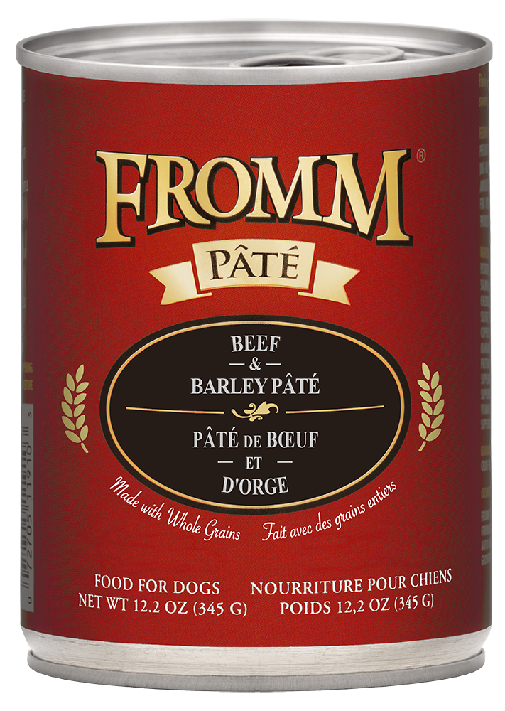 Fromm Beef & Barley Pate' for Dogs 12oz