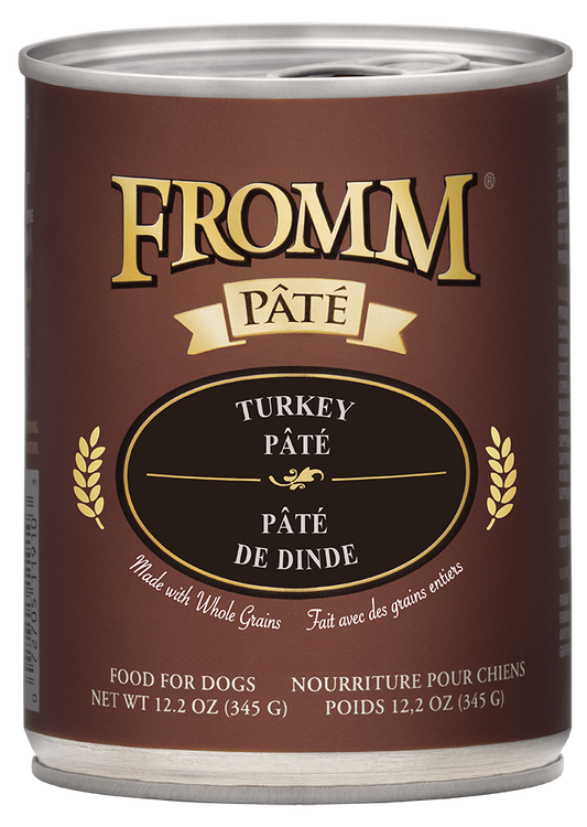 Fromm Turkey Pate' Canned Dog Food 12oz