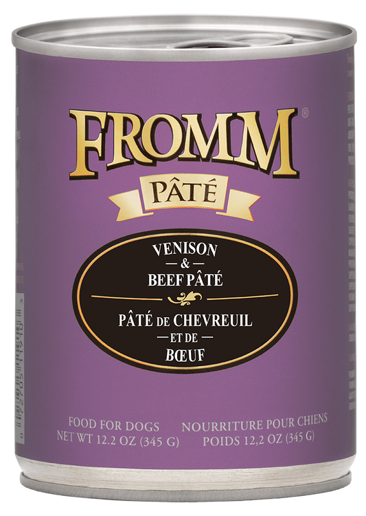 Fromm Venison & Beef Pate' Canned Dog Food 12oz