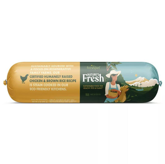 FRESHPET NATURE'S FRESH CHICKEN & BROWN RICE ROLL