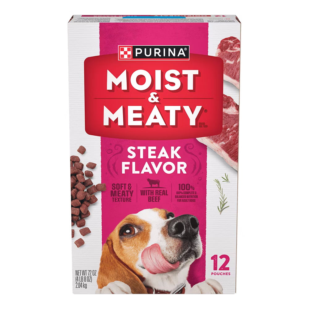 PURINA MOIST N MEATY STEAK 72 oz