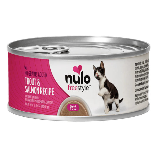 Nulo Freestyle Trout & Salmon recipe Pate' cat food 5.5oz