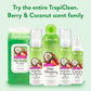 TROPICLEAN BERRY & COCONUT WATERLESS SHAMPOO DEEP CLEANSING 7 oz