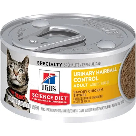 SCIENCE DIET CAT Urinary & HairBall Control  CHICKEN 2.9oz