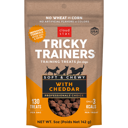 Cloud Star Chewy Tricky Trainers Cheddar Dog Treats