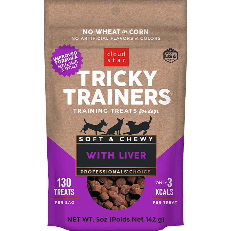 Cloud Star Chewy Tricky Trainers Liver Dog Treats