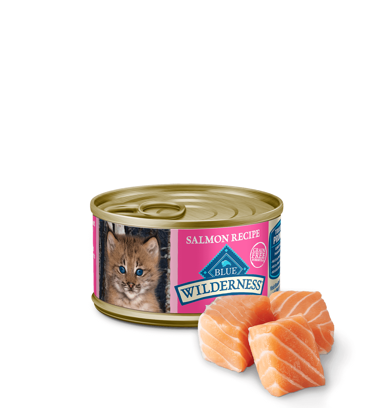 Blue Buffalo Wilderness Kitten Salmon Recipe Canned Cat Food