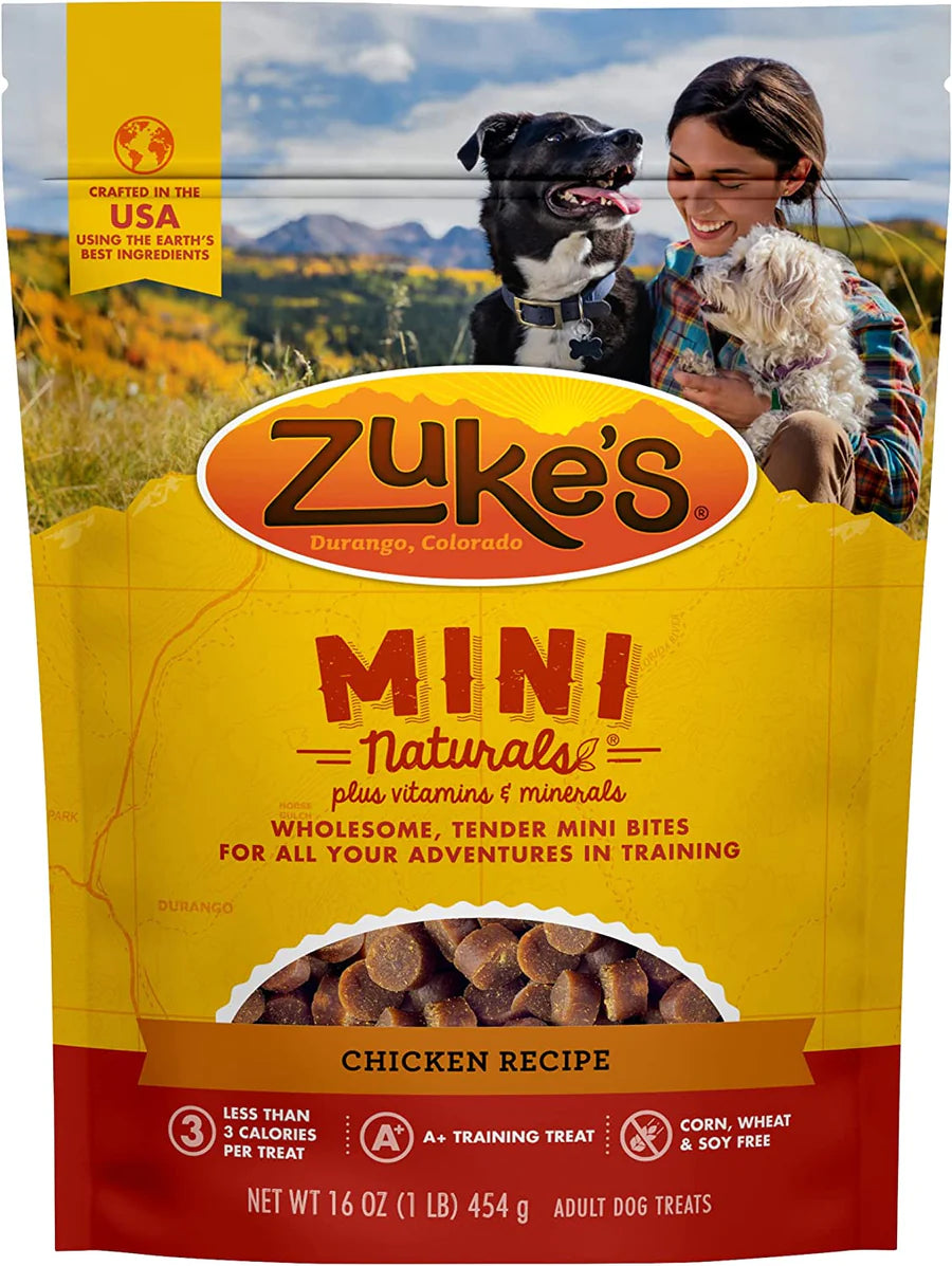 Zukes Chicken Mini Naturals Dog Treats