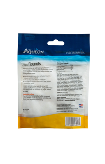 Aqueon Algae Rounds Bottom Feeder Food 3 oz