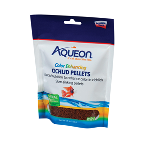 Aqueon Cichlid Food Color Enhancing Pellets 4.5z