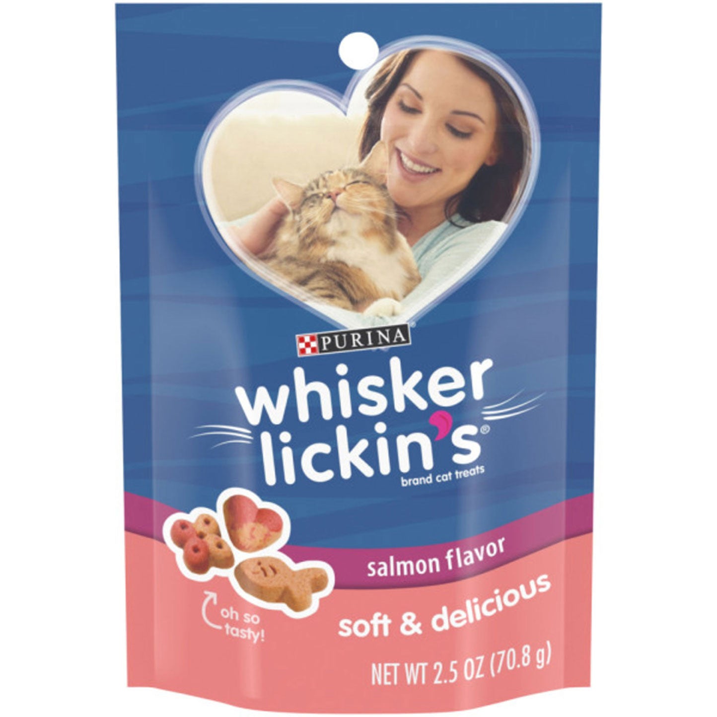 Whisker Lickin's Soft & Delicious Salmon Cat Treats 2.5 oz
