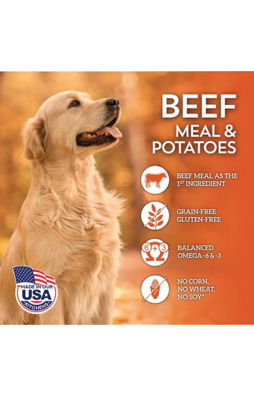 Wholesomes Grain Free Beef Meal & Chickpeas Recipe Dry Dog Food