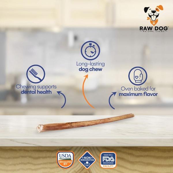 12" Monster Bully Stick - Infographic - Raw Dog Chews