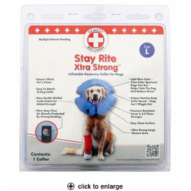 DOGSWELL Remedy & Recovery Stay Rite Inflatable Recovery Collar